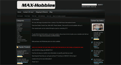 Desktop Screenshot of max-hobbies.com