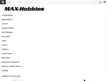 Tablet Screenshot of max-hobbies.com